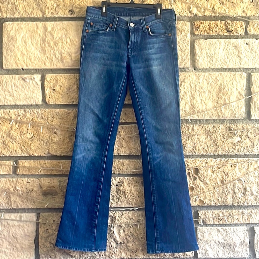 7 for All Mankind size 25, low-rise original boot cut jean. Rare find!